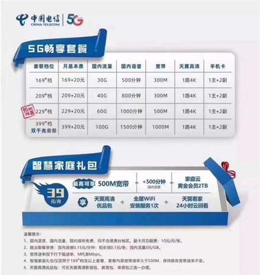 中国电信宽带套餐价格表,2021电信宽带套餐价格表2020