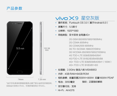 vivox9参数,vivox100参数