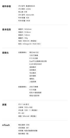 魅族m15参数,魅族m15上市价格