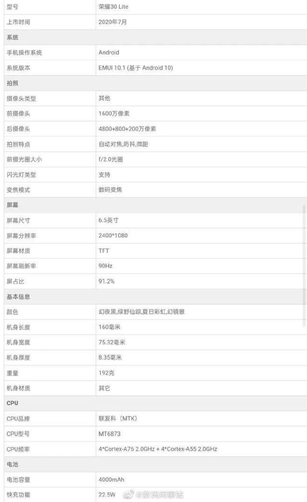 荣耀10青春版上市时间,荣耀10青春版哪一年上市
