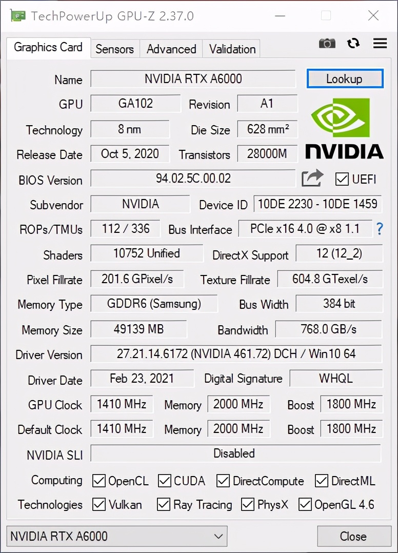 a6000显卡,a6000显卡算力和A100差多少