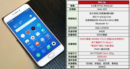 魅族pro6s参数,魅族pro6s参数配置