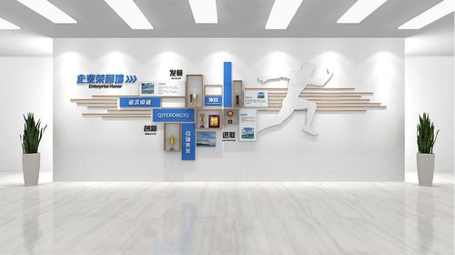 外资企业展示墙效果图设计 外资企业大门 