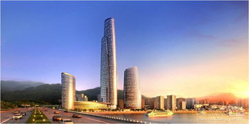 发达大楼的未来建筑风格效果图