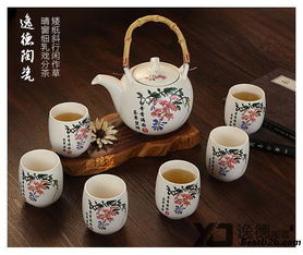 兔年茶具设计图片，简约风格