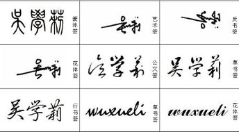大师签名设计图片